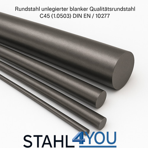 Rundstahl c45 länge 500mm - c45,